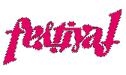 Festival, rotational ambigram