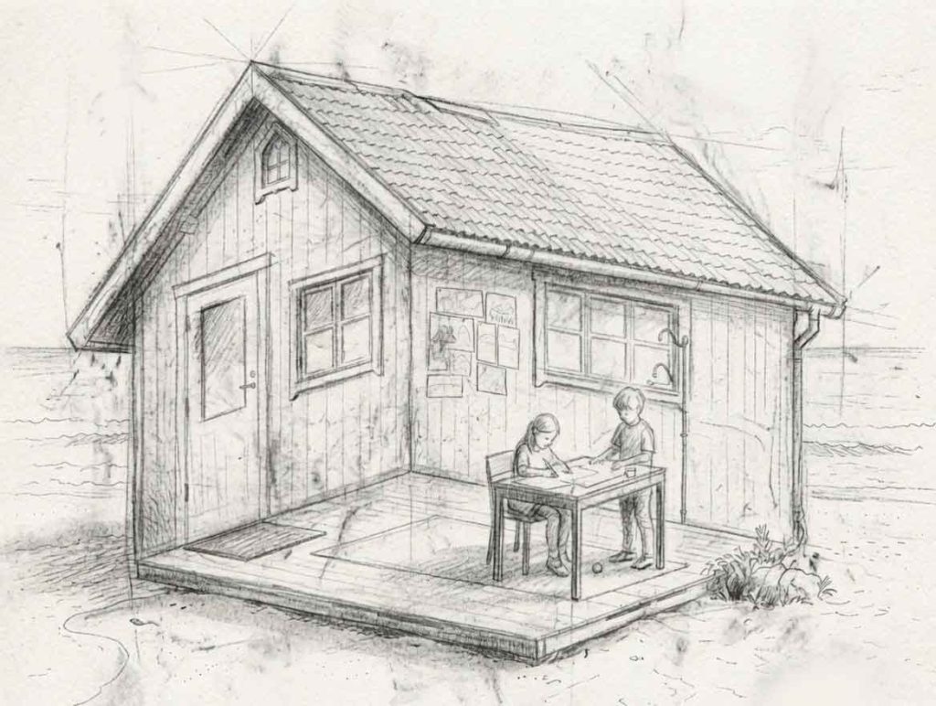 impossible house sketch