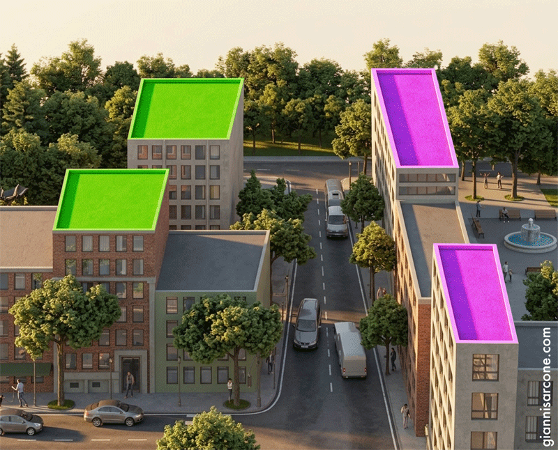animated rooftop illusion