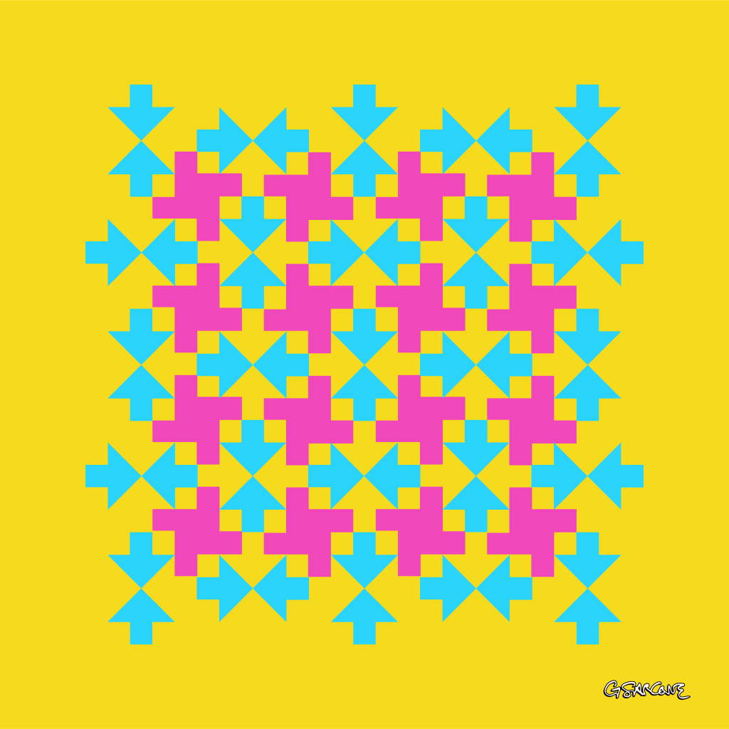pattern with pinwheel shapes